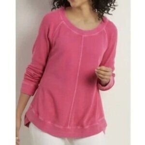 SOFT SURROUNDINGS Darby Soft Waffle Knit Thermal Top Sz S